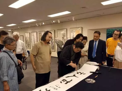 第12回日中书画印艺术交流展东京开幕